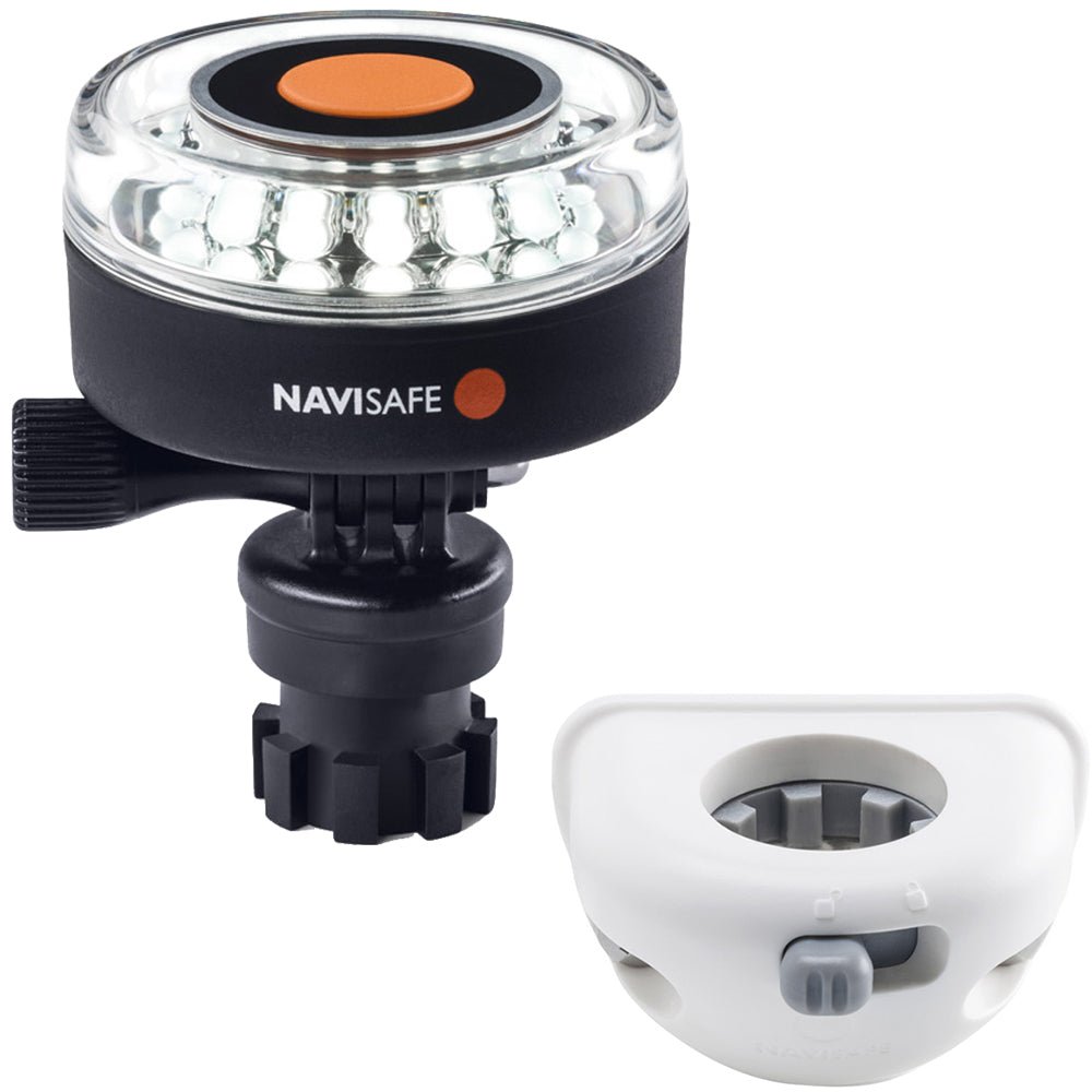 Navisafe Navilight 360 2NM White w/Navimount Base Vertical Mount - White [040KIT6] - Houseboatparts.com