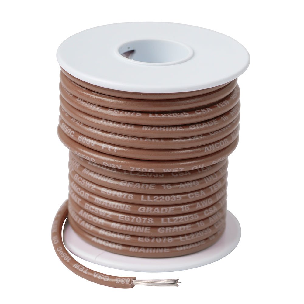 Ancor Tan 16 AWG Tinned Copper Wire - 100 [101810] - Houseboatparts.com