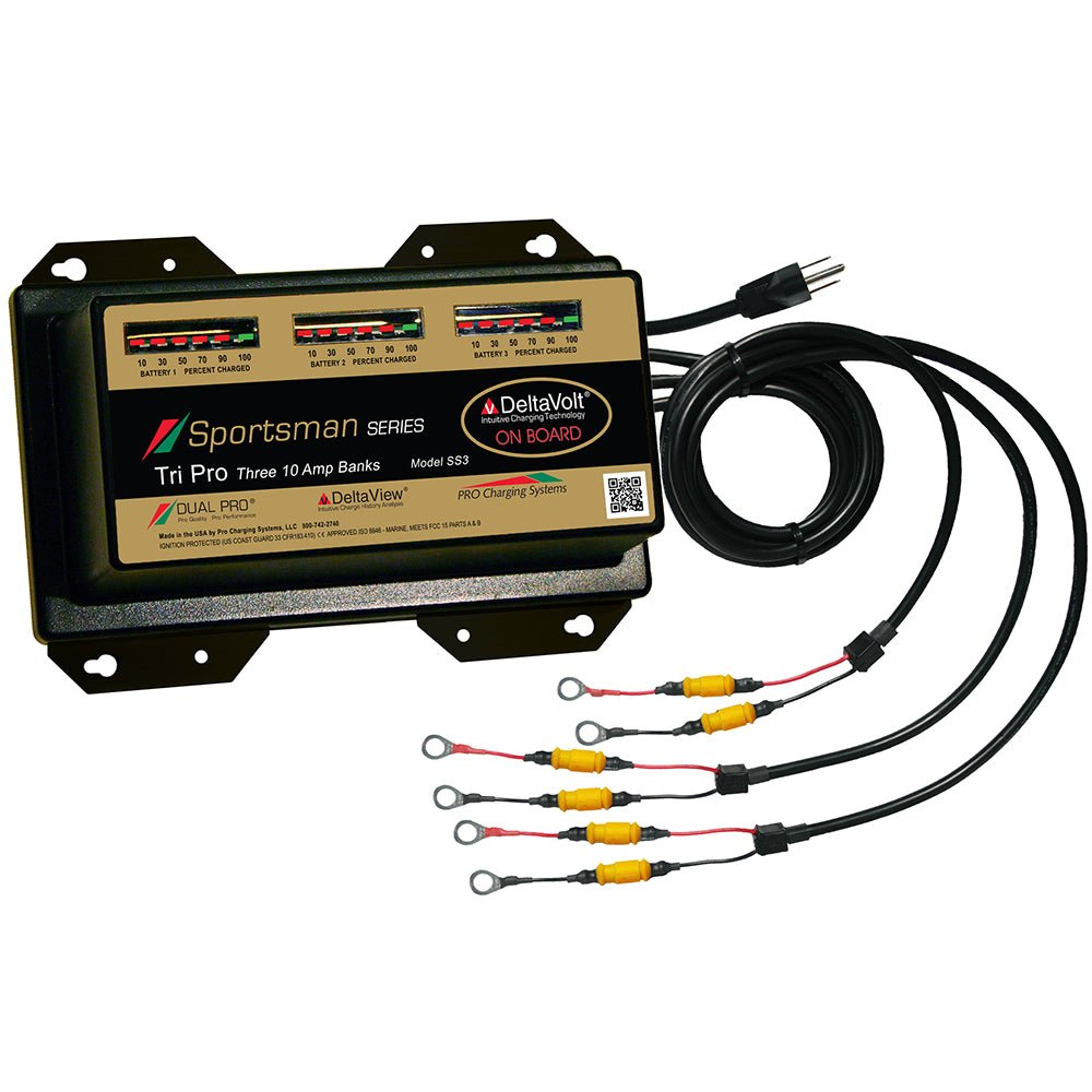 Dual Pro Sportsman Series Battery Charger - 30A - 3-10A-Banks - 12V-36V [SS3] - Houseboatparts.com