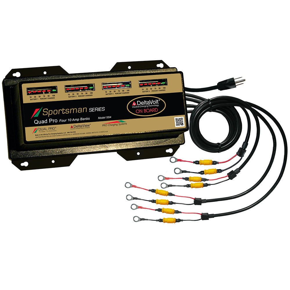 Dual Pro Sportsman Series Battery Charger - 40A - 4-10A-Banks - 12V-48V [SS4] - Houseboatparts.com