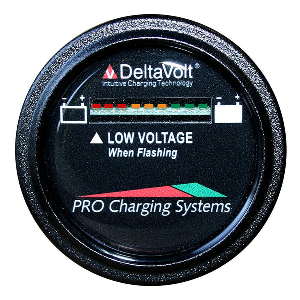 Dual Pro Battery Fuel Gauge - DeltaView Link Compatible - 36V System (3-12V Batteries, 6-6V Batteries) [BFGWOV36V] - Houseboatparts.com
