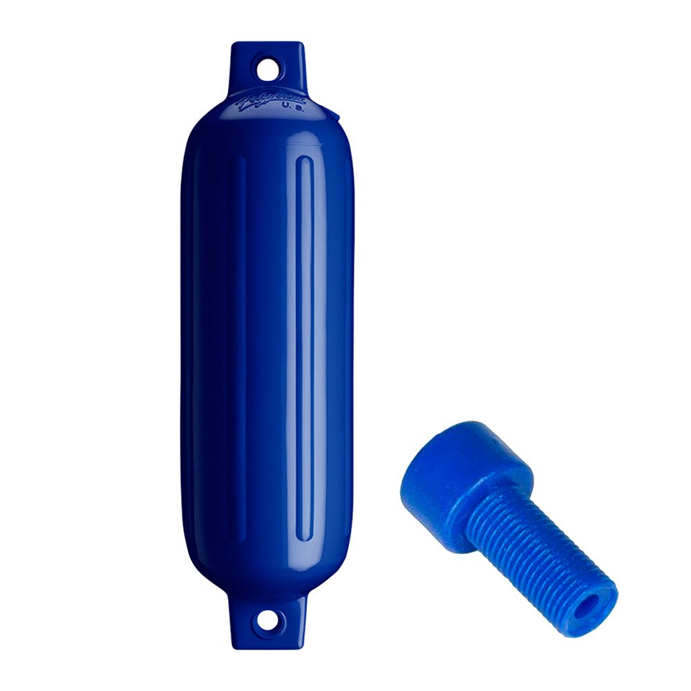 Polyform G-3 Twin Eye Fender 5.5" x 19" - Cobalt Blue w/Adapter [G-3-COBALT BLUE] - Houseboatparts.com