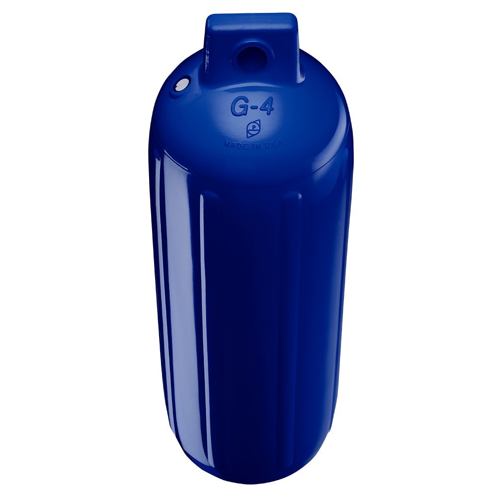 Polyform G-4 Twin Eye Fender 6.5" x 22" - Cobalt Blue w/Adapter [G-4-COBALT BLUE] - Houseboatparts.com