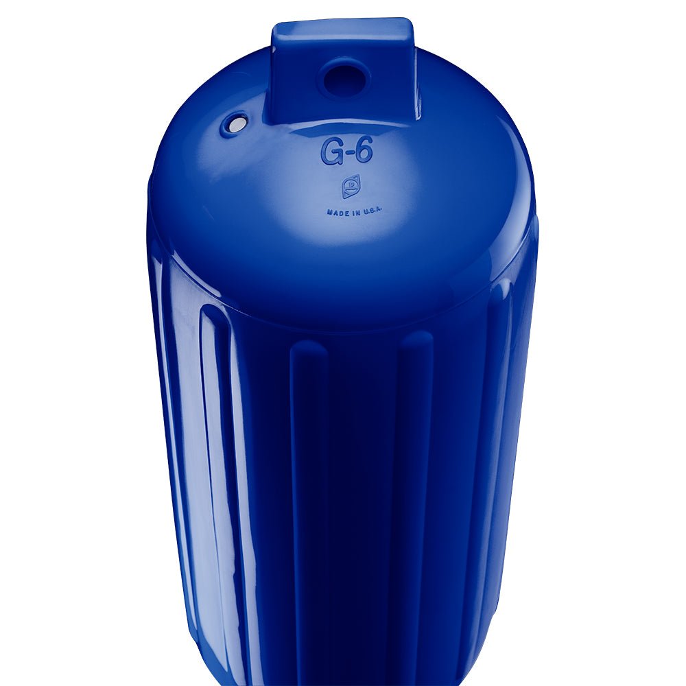 Polyform G-6 Twin Eye Fender 11" x 30" - Cobalt Blue w/Adapter [G-6-COBALT BLUE] - Houseboatparts.com