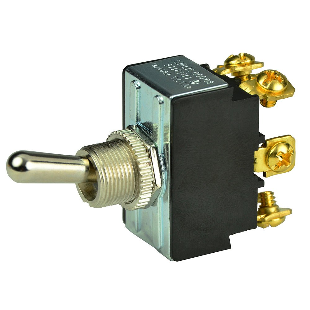 BEP DPDT Chrome Plated Toggle Switch - ON/OFF/ON [1002018] - Houseboatparts.com