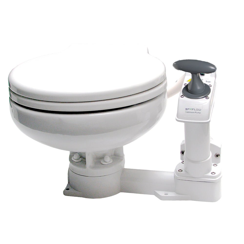 Johnson Pump AquaT Manual Marine Toilet - Super Compact [80-47625-01] - Houseboatparts.com