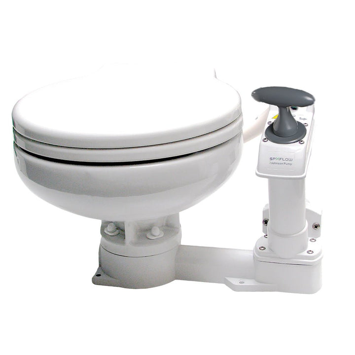 Johnson Pump AquaT Manual Marine Toilet - Super Compact [80-47625-01] - Houseboatparts.com