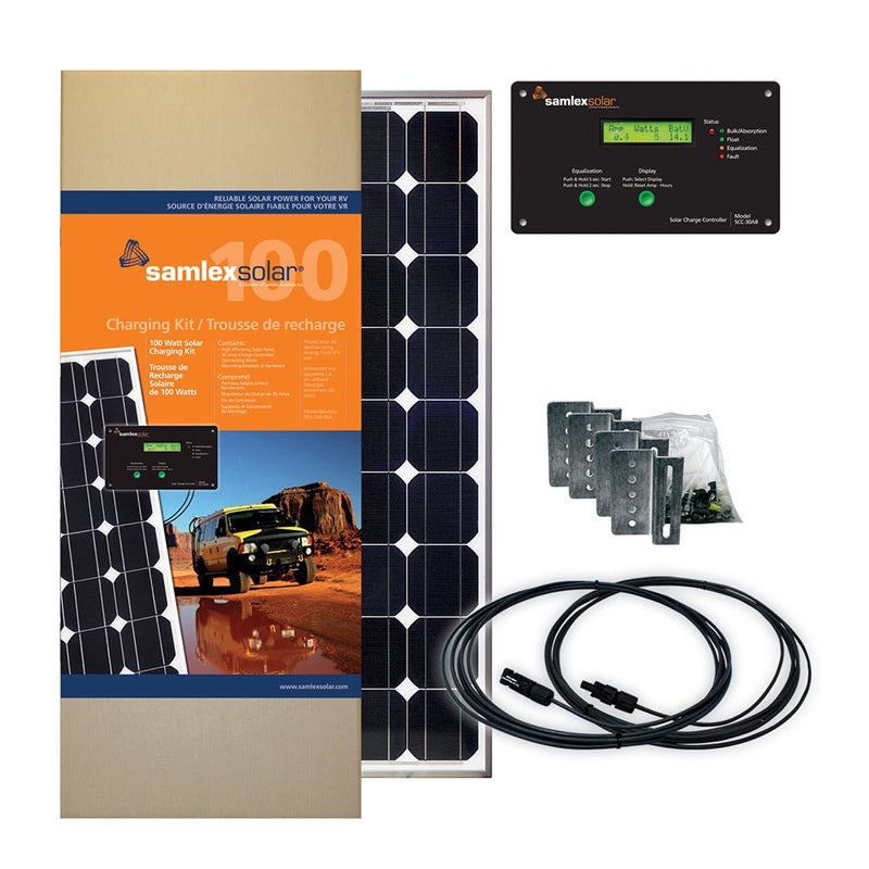 Samlex Solar Charging Kit - 100W - 30A [SRV-100-30A] - Houseboatparts.com