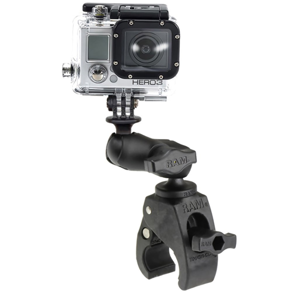 RAM Mount Small Tough-Claw Base w/Short Double Socket Arm GoPro/Action Camera Mount [RAM-B-400-A-GOP1U] - Houseboatparts.com