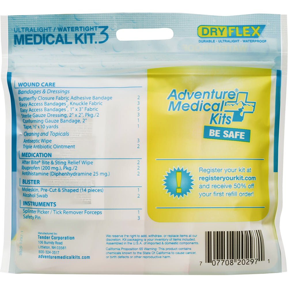 Adventure Medical Ultralight/Watertight .3 vo First Aid Kit [0125 - 0297] - Houseboatparts.com