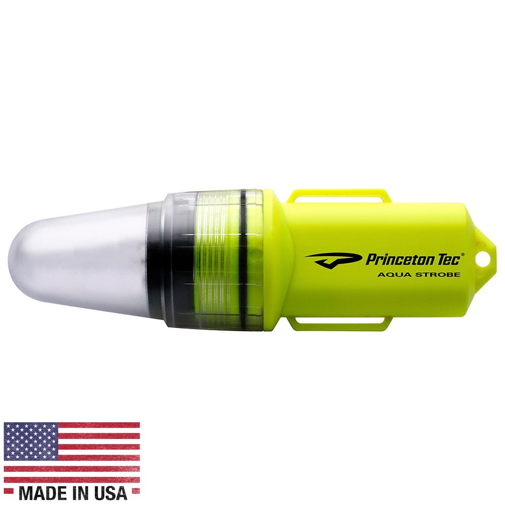 Princeton Tec Aqua Strobe LED - Neon Yellow [AS-LED-NY] - Houseboatparts.com