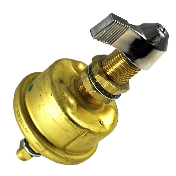 Cole Hersee Single Pole Brass Marine Battery Switch - 175 Amp - Continuous 1000 Amp Intermittent [M-284-BP] - Houseboatparts.com