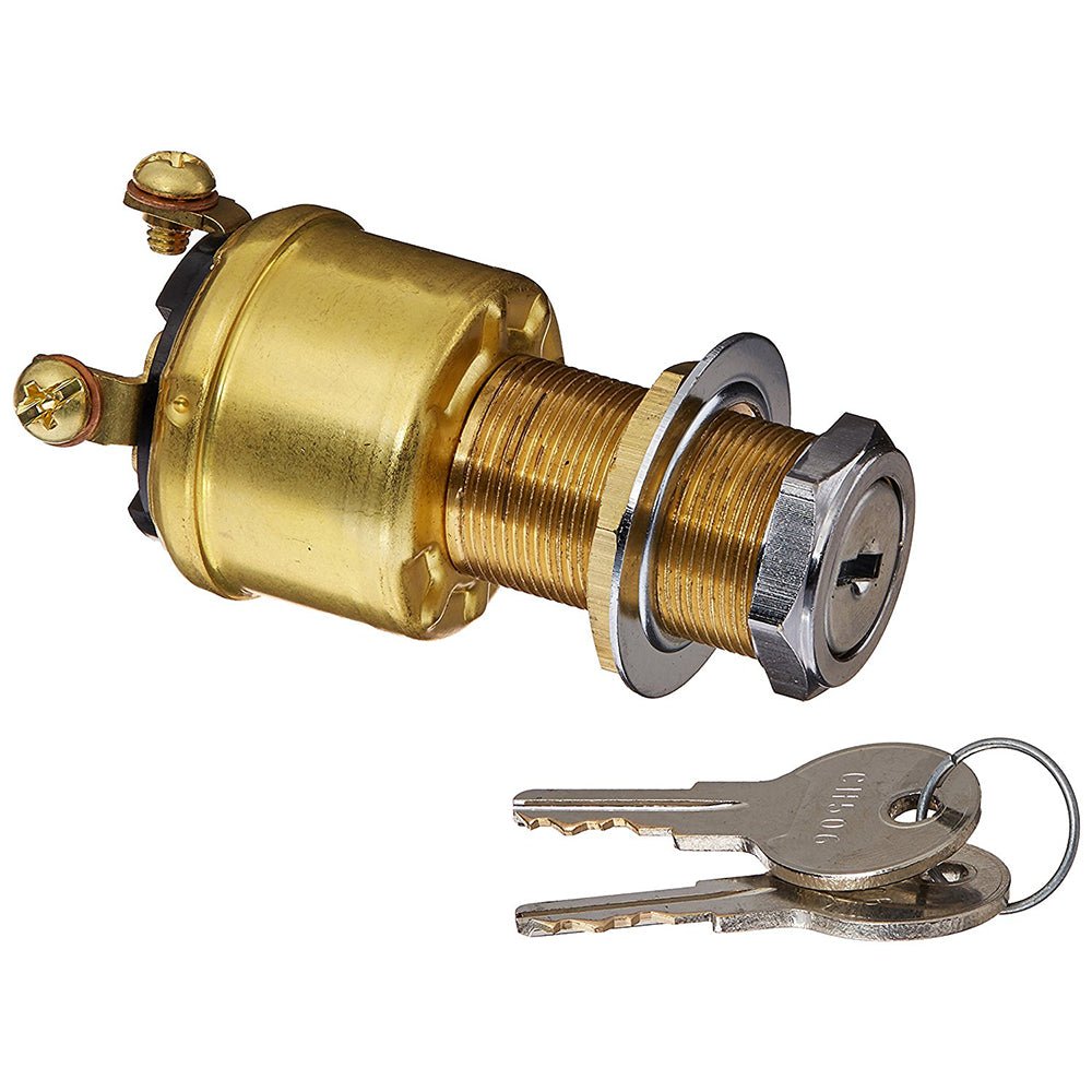 Cole Hersee 4 Position Brass Ignition Switch [M-712-BP] - Houseboatparts.com