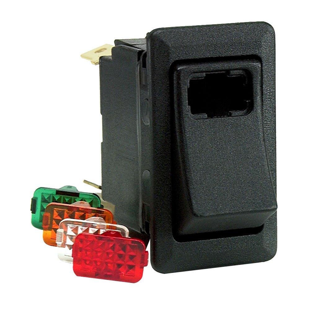 Cole Hersee Lighted Rocker Switch SPST On-Off 4 Blade [58328-101-BP] - Houseboatparts.com