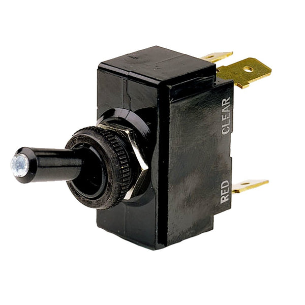 Cole Hersee Lighted Tip Toggle Switch SPST On-Off 4 Blade [M-54111-01-BP] - Houseboatparts.com