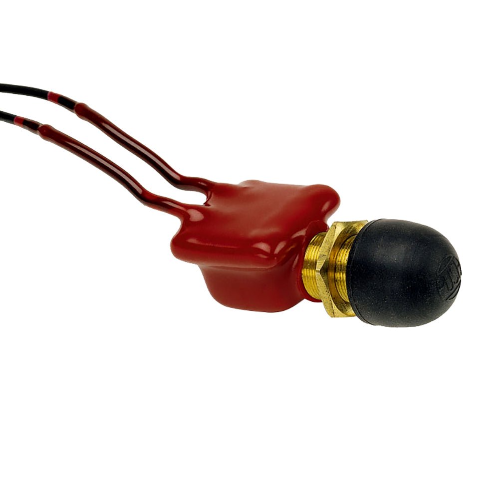 Cole Hersee Vinyl Coated Push Button Switch SPST Off-On 2 Wire [M-608-BP] - Houseboatparts.com