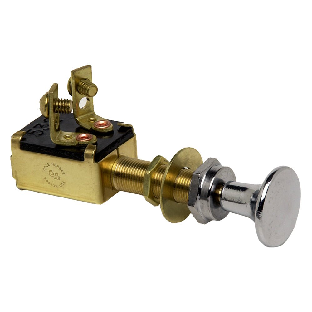 Cole Hersee Push Pull Switch SPST Off-On 2 Screw [M-628-BP] - Houseboatparts.com