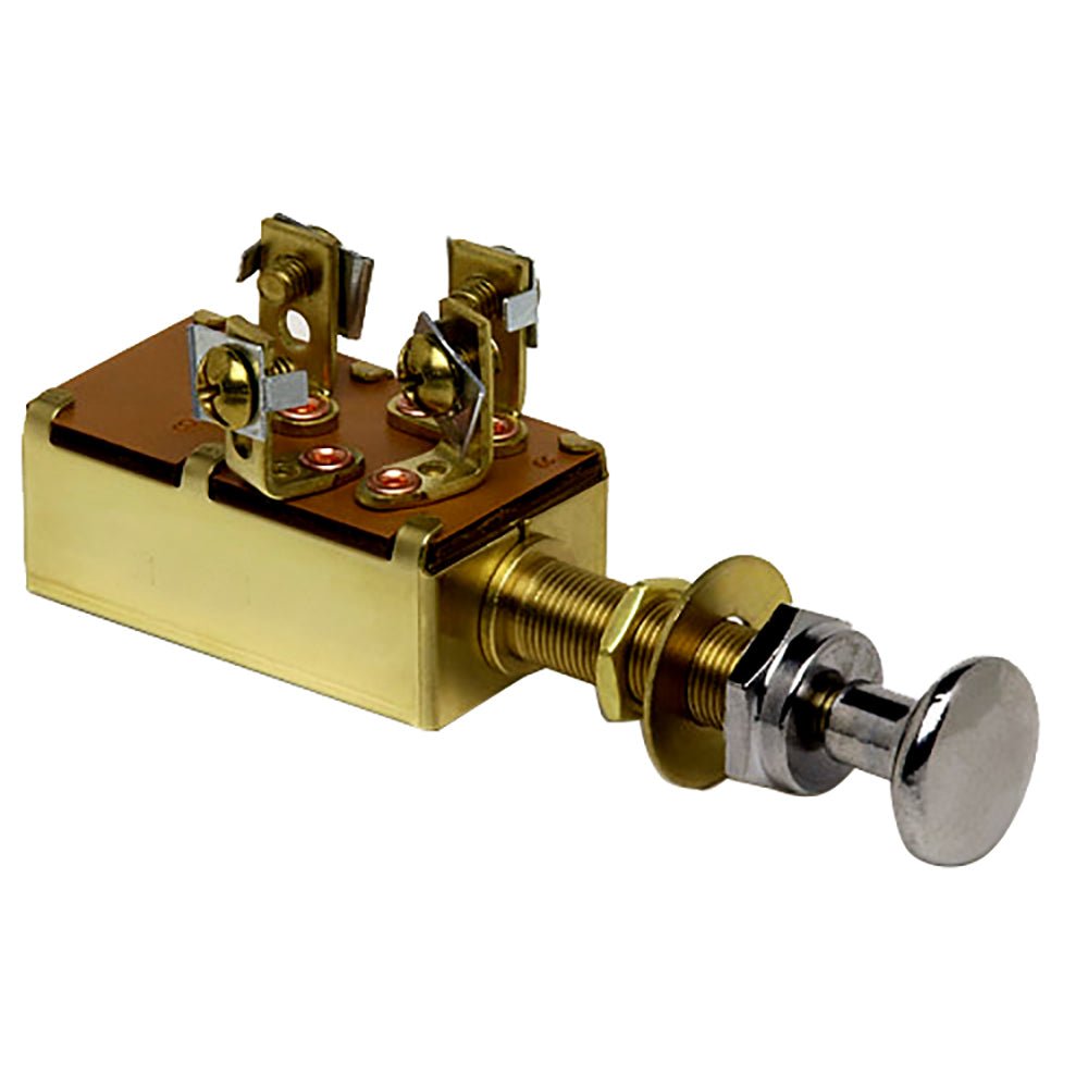 Cole Hersee Push Pull Switch SPST On-On-Off 3 Screw [M-531-BP] - Houseboatparts.com