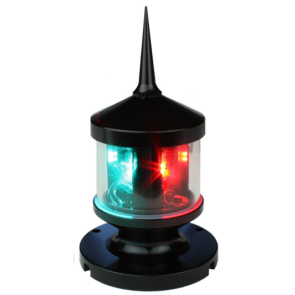 Lunasea Tri-Color/Anchor/Strobe LED Navigation Light [LLB-53BK-01-00] - Houseboatparts.com