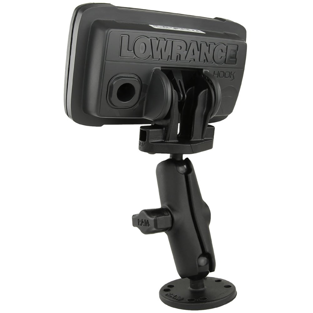 RAM Mount B Size 1" Fishfinder Mount for the Lowrance Hook2 Series [RAM-B-101-LO12] - Houseboatparts.com