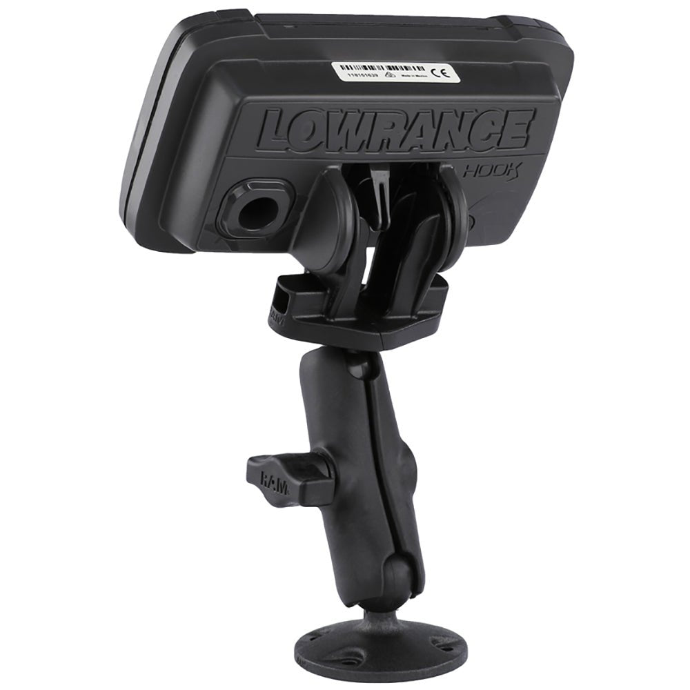 RAM Mount B Size 1" Composite Fishfinder Mount for the Lowrance Hook2 Series [RAP-B-101-LO12] - Houseboatparts.com