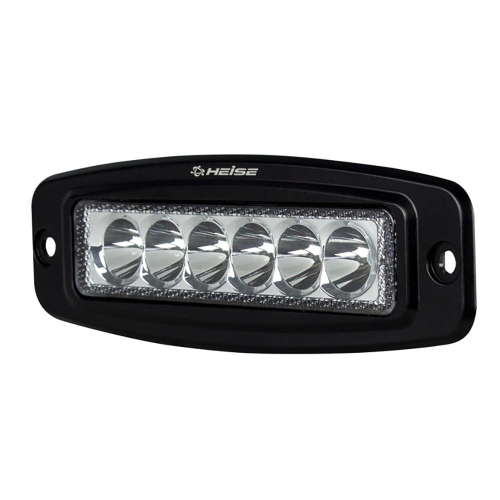 HEISE 6 LED Single Row Driving Light - Flush Mount [HE-FMDL1] - Houseboatparts.com