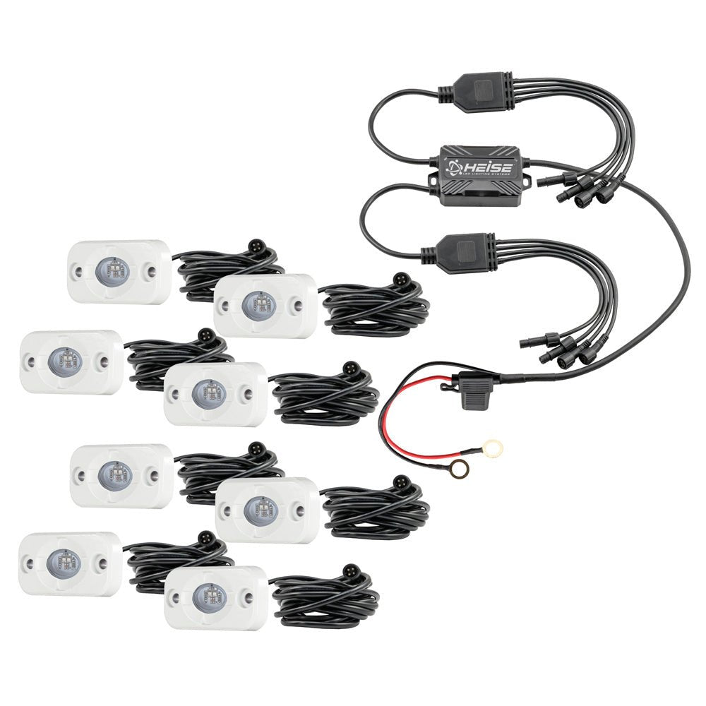 HEISE RGB Accent Light Kit - 8 Pack [HE-8MLRGBK] - Houseboatparts.com