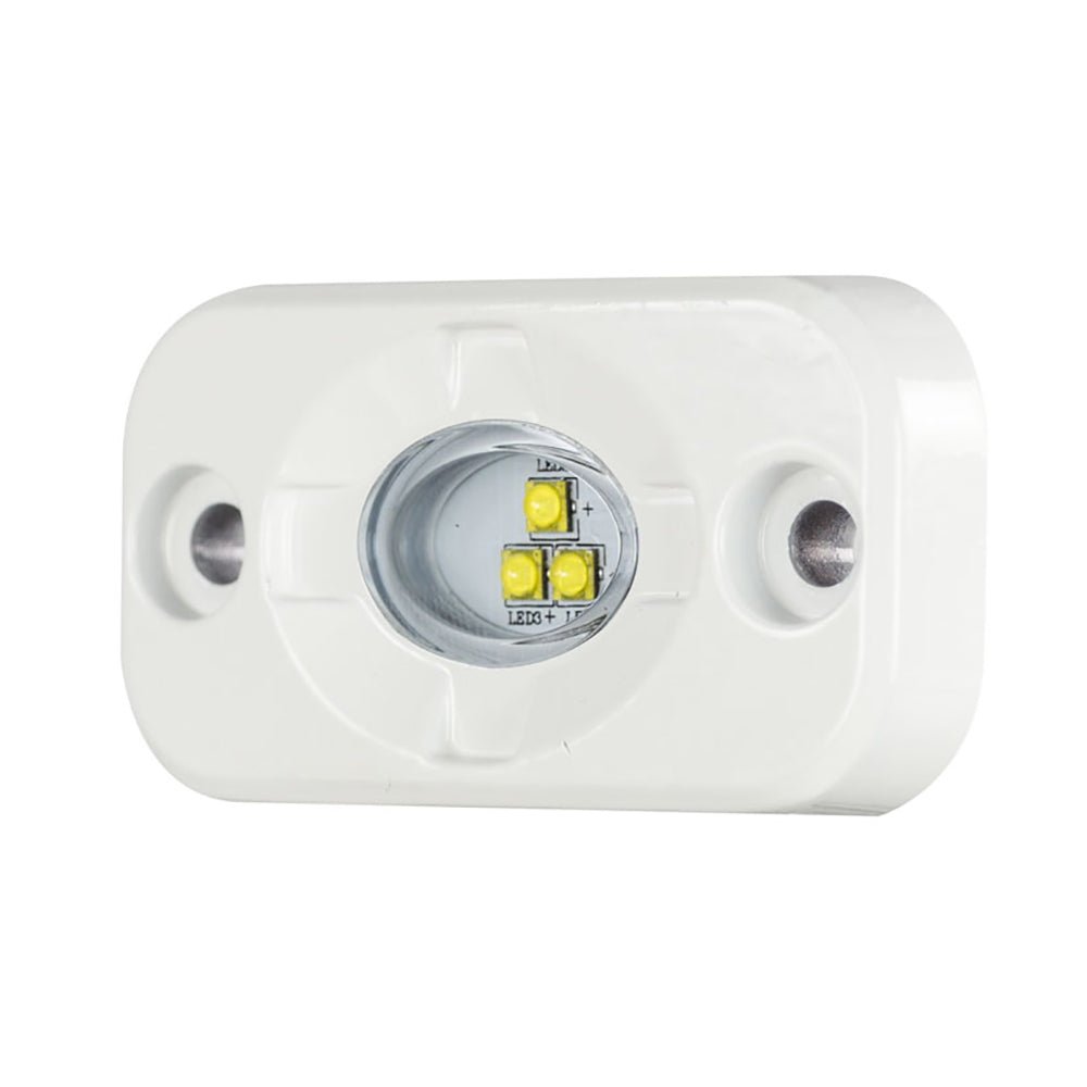 HEISE Marine Auxiliary Accent Lighting Pod - 1.5" x 3" - White/White [HE-ML1] - Houseboatparts.com