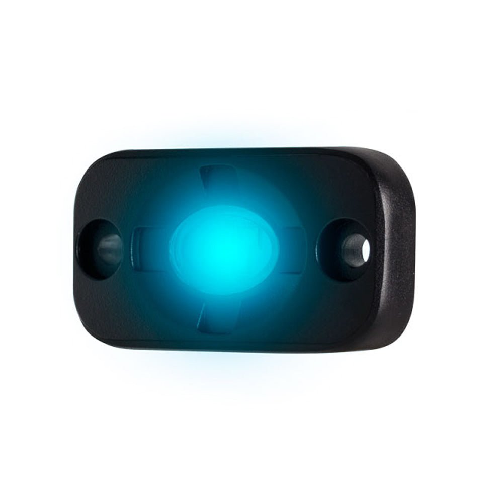 HEISE Auxiliary Accent Lighting Pod - 1.5" x 3" - Black/Blue [HE-TL1B] - Houseboatparts.com