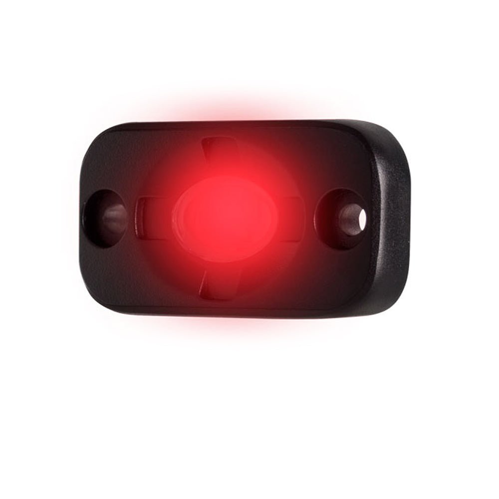 HEISE Auxiliary Accent Lighting Pod - 1.5" x 3" - Black/Red [HE-TL1R] - Houseboatparts.com