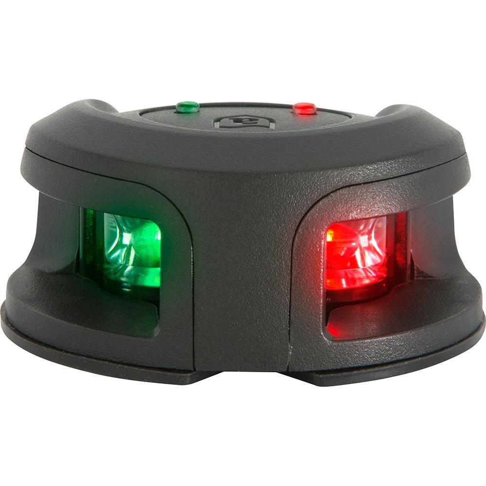 Attwood LightArmor Bow Mount Navigation Light - Composite Black - Bi-Color - 2NM [NV2002PB-7] - Houseboatparts.com