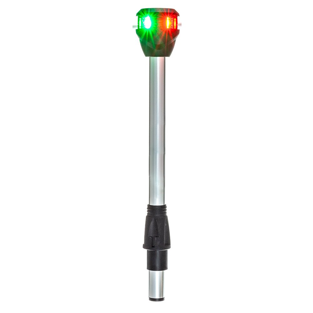 Attwood LightArmor Bi-Color Navigation Pole Light w/Task Light - Straight - 10" [NV6LC2-10-7] - Houseboatparts.com