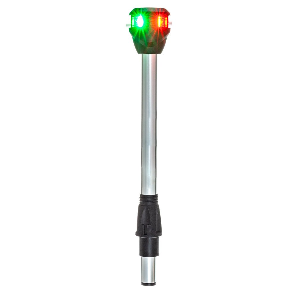 Attwood LightArmor Bi-Color Navigation Pole Light w/Task Light - Straight - 10" [NV6LC2-10-7] - Houseboatparts.com