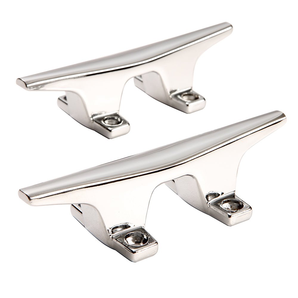 Attwood ZAMAK Chrome Plated Zinc Cleats - Pair - 4-1/2" [6244-6] - Houseboatparts.com