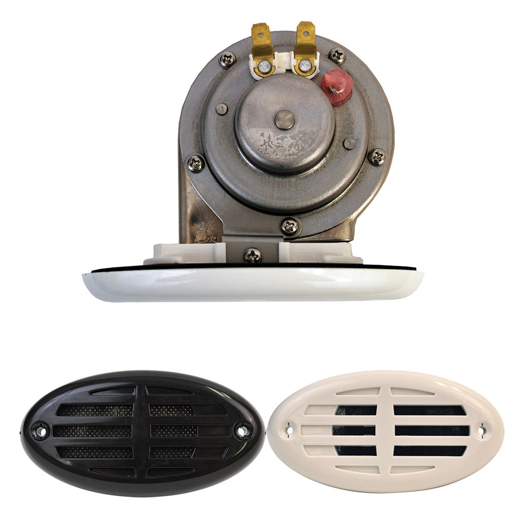 Attwood Drop-In Hidden Horn w/ Black and White Covers [11478-7] - Houseboatparts.com