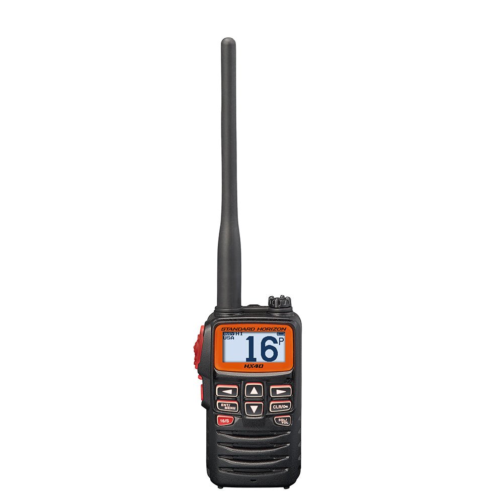 Standard Horizon HX40 Handheld 6W Ultra Compact Marine VHF Transceiver w/FM Band [HX40] - Houseboatparts.com