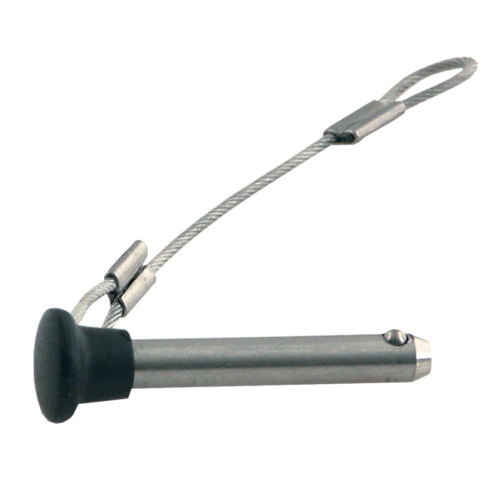 TACO Stainless Steel Pin Lanyard w/Plastic Knob [F13-0244BN-1] - Houseboatparts.com