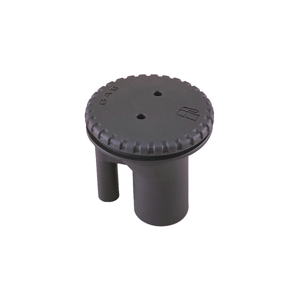 Perko 0543 Vented Fill f/1-1/2" Hose - Straight Neck - Gas - Black [0543DPGBLK] - Houseboatparts.com