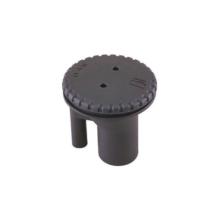 Perko 0543 Vented Fill f/1-1/2" Hose - Straight Neck - Gas - Black [0543DPGBLK] - Houseboatparts.com