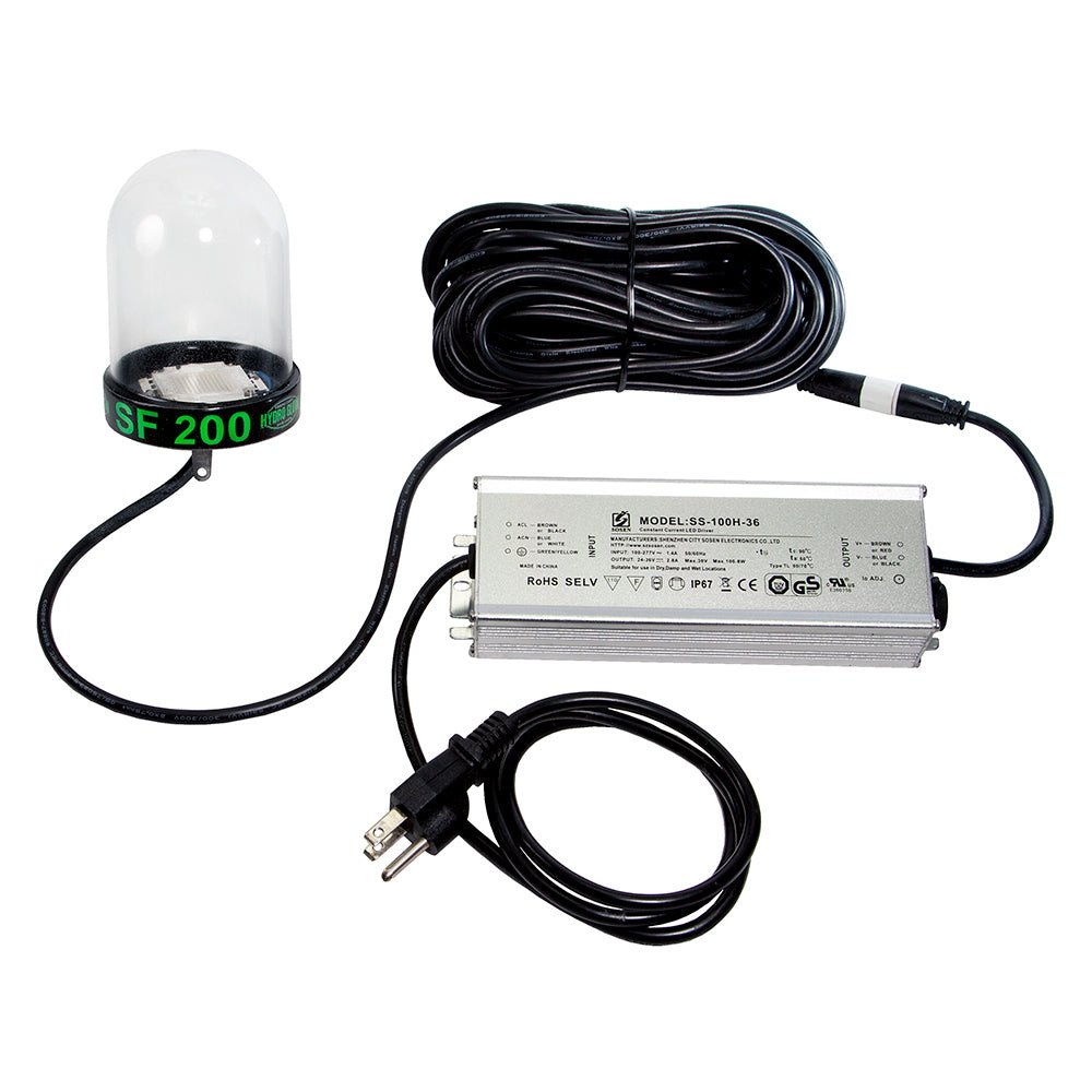 Hydro Glow LED Underwater Dock Light - 200W - 50 Cord - Green [SF200G] - Houseboatparts.com