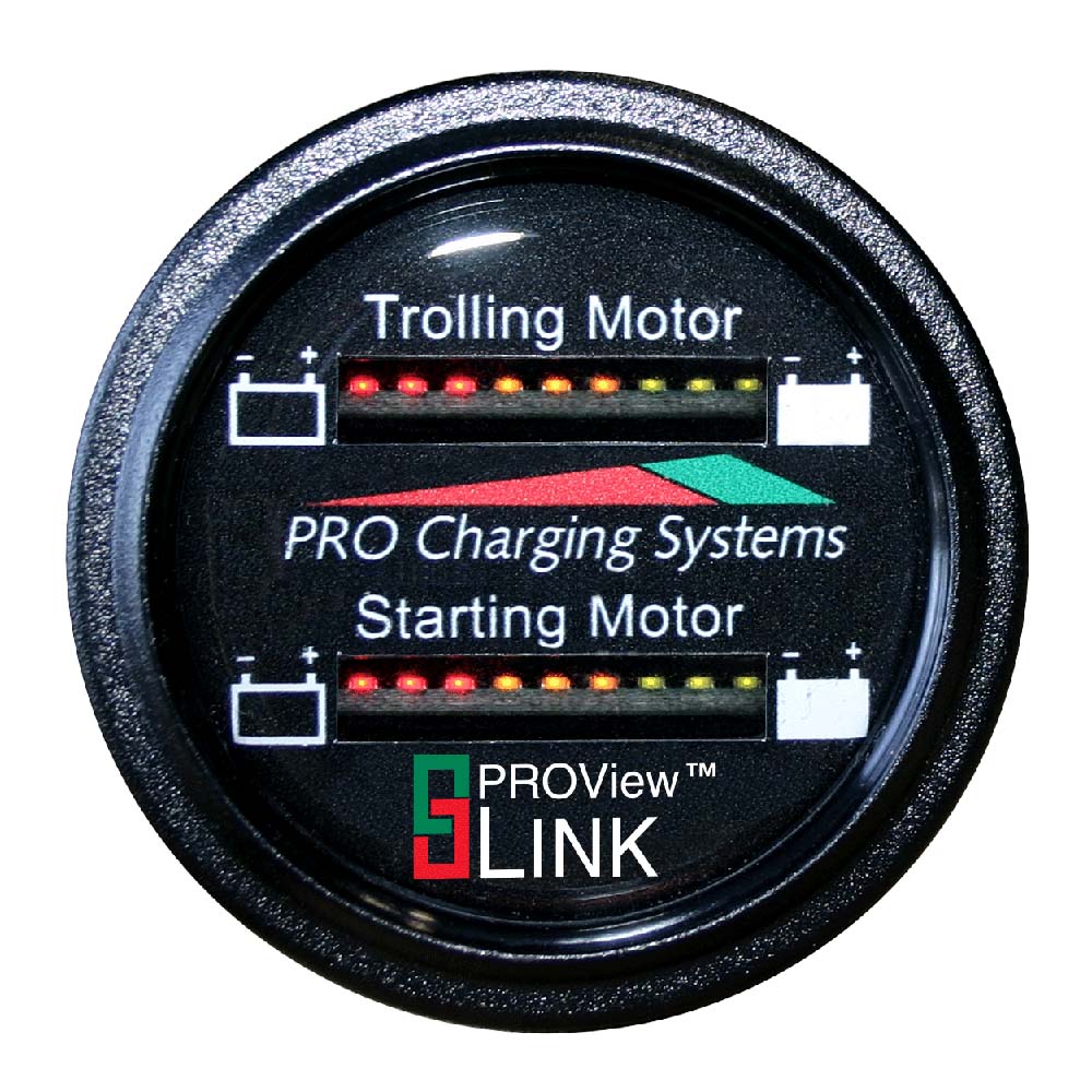 Dual Pro Battery Fuel Gauge - Marine Dual Read Battery Monitor - 12V/24V System - 15 Battery Cable [BFGWOM1524V/12V] - Houseboatparts.com