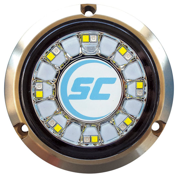 Shadow-Caster Blue/White Color Changing Underwater Light - 16 LEDs - Bronze [SCR-16-BW-BZ-10] - Houseboatparts.com
