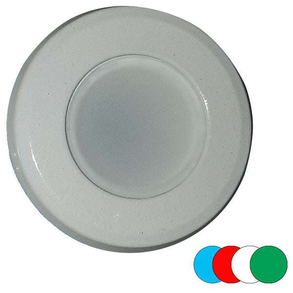 Shadow-Caster Full Color Dimmable Shadow Net Enabled White Powder Coat Finish Down Light [SCM-DL-CC] - Houseboatparts.com