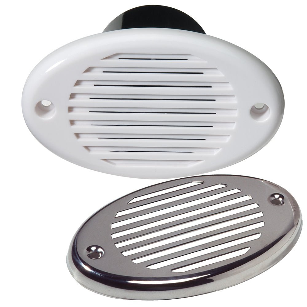 Innovative Lighting Marine Hidden Horn - White w/Stainless Steel Overlay [540-0101-7] - Houseboatparts.com