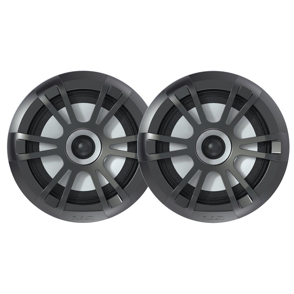 Fusion EL-FL651SPG EL Series Full Range Shallow Mount Marine Grey Speakers - 6.5" w/ LED Lights [010-02080-20] - Houseboatparts.com