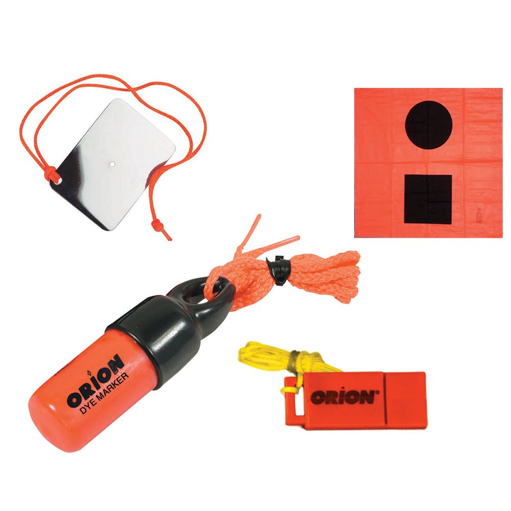 Orion Signaling Kit - Flag, Mirror, Dye Marker Whistle [619] - Houseboatparts.com