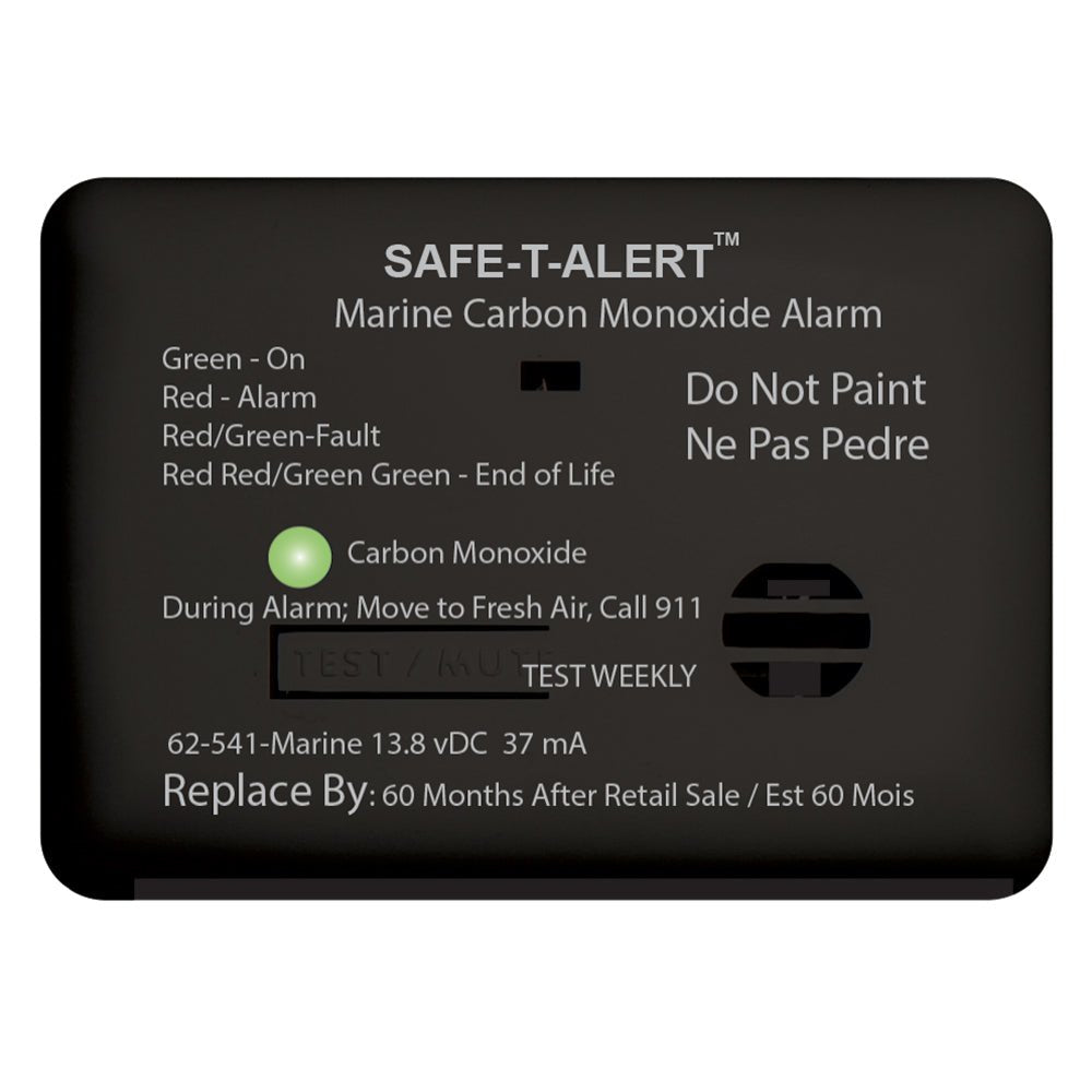 Safe-T-Alert 62 Series Carbon Monoxide Alarm w/Relay - 12V - 62-541-R-Marine - Surface Mount - Black [62-541-R-MARINE-BL] - Houseboatparts.com