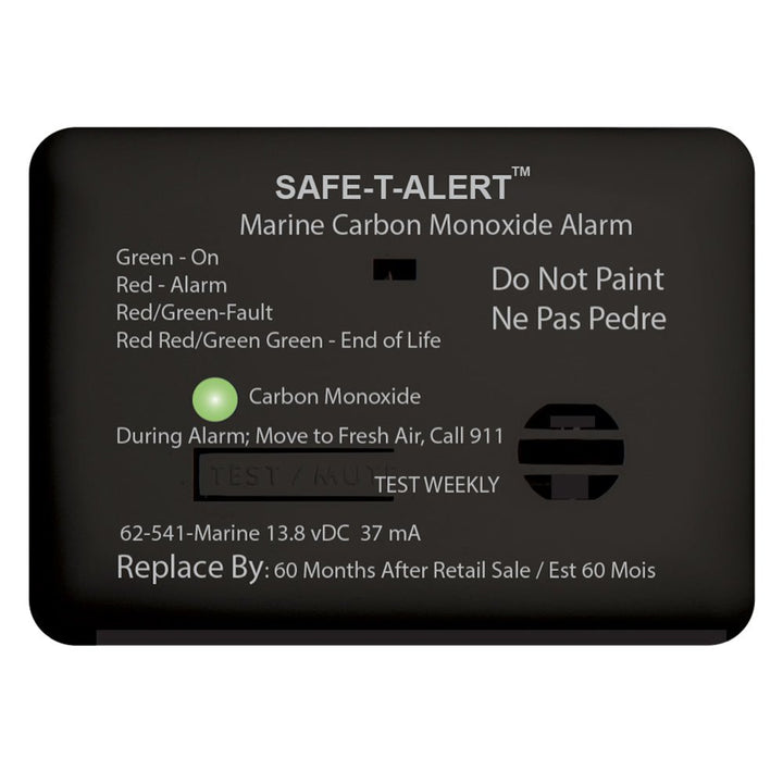 Safe-T-Alert 62 Series Carbon Monoxide Alarm w/Relay - 12V - 62-541-R-Marine - Surface Mount - Black [62-541-R-MARINE-BL] - Houseboatparts.com