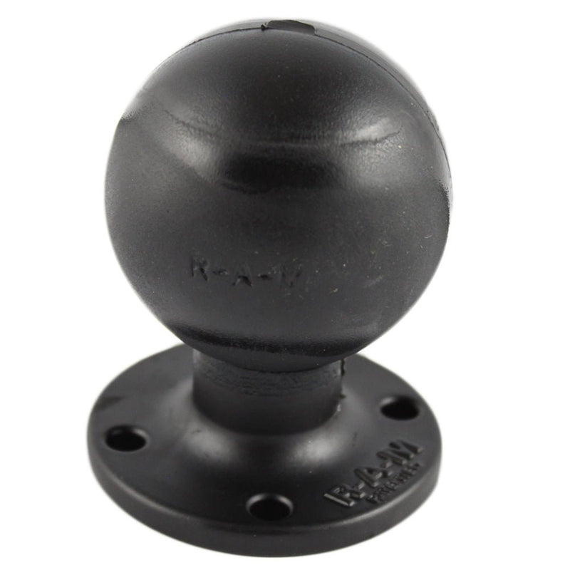 RAM Mount D Size 2.25" Ball on Round Plate w/AMPS Hole Pattern [RAM-D-254U] - Houseboatparts.com