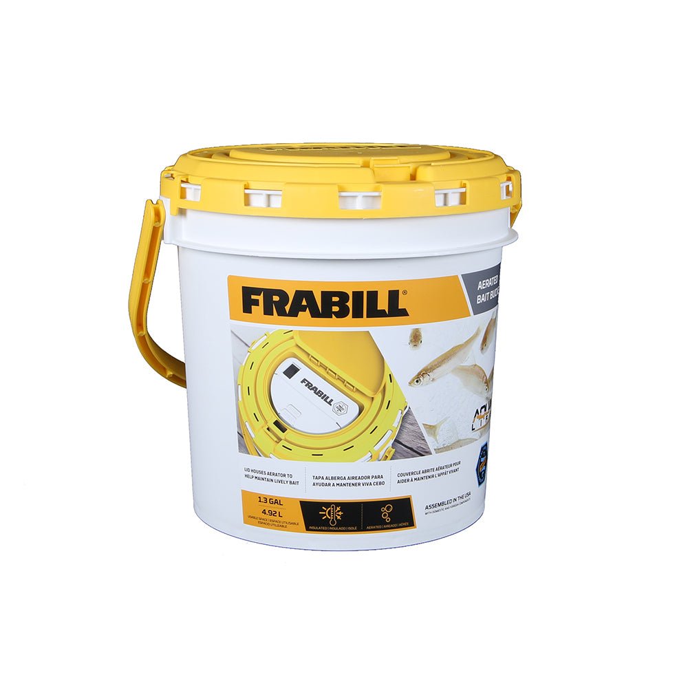 Frabill Dual Fish Bait Bucket w/Aerator Built-In [4825] - Houseboatparts.com